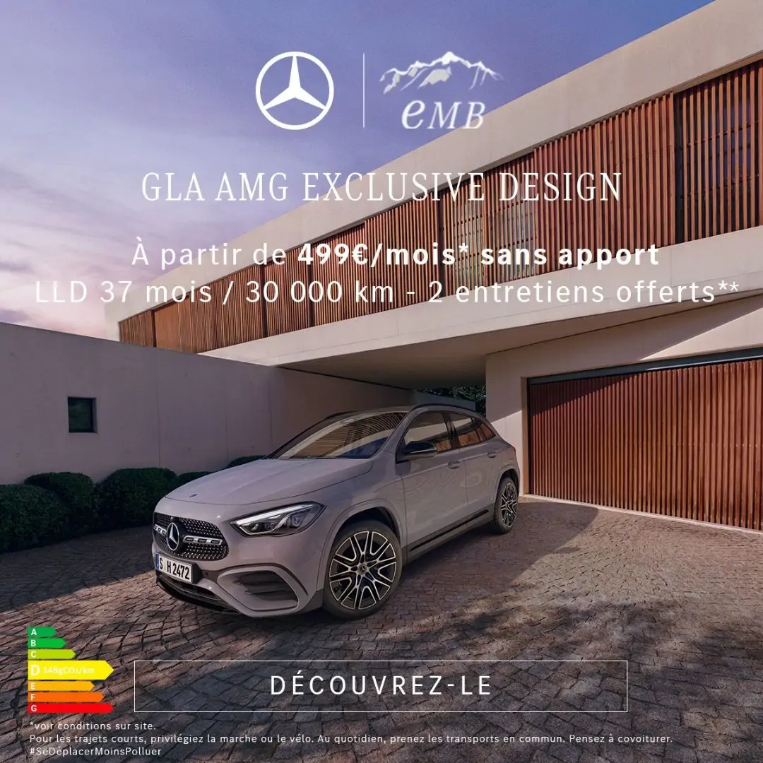 Mercedes-Benz GLA 200D AMG Exclusive Design à partir de 499€/mois