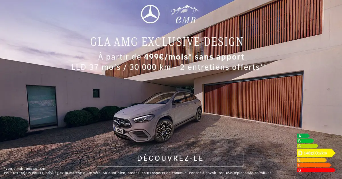 Mercedes-Benz GLA 200D AMG Exclusive Design à partir de 499€/mois