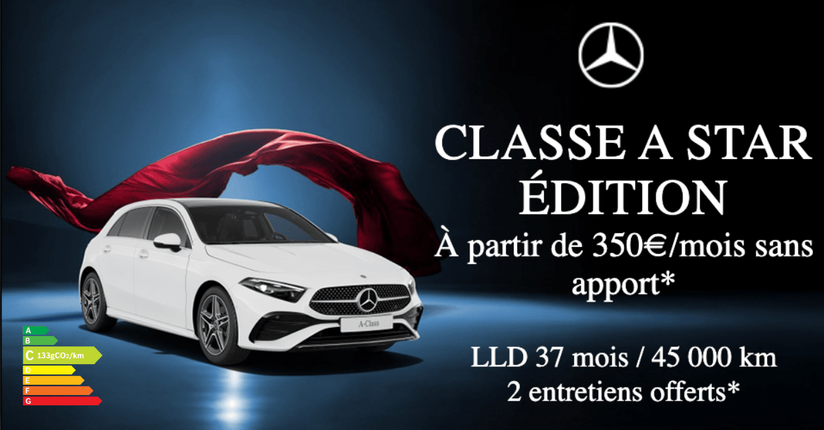 Mercedes-Benz Classe A Edition 140 à partir de 350€/mois 